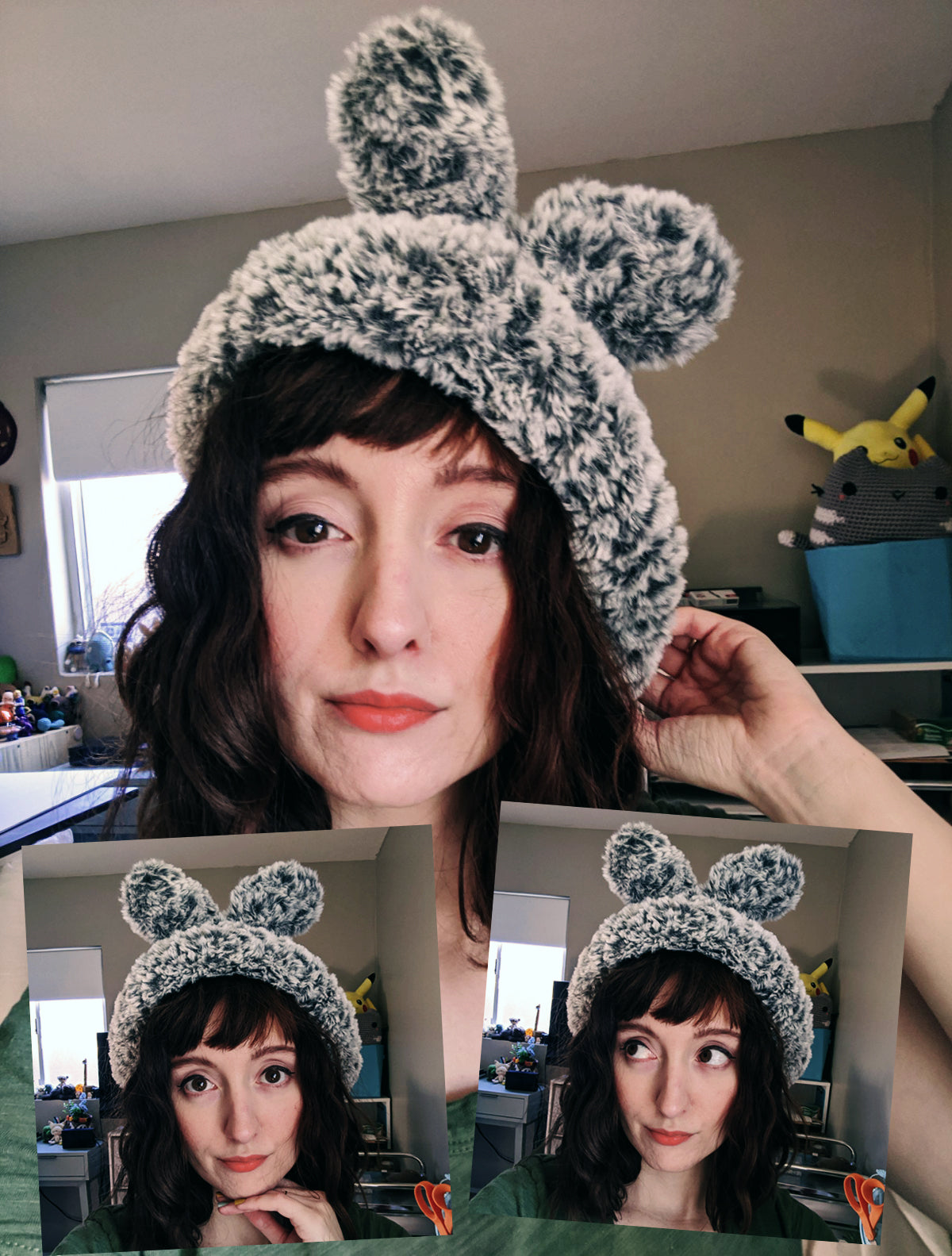 Crochet Pattern: Fuzzy Bunny Beret Hat