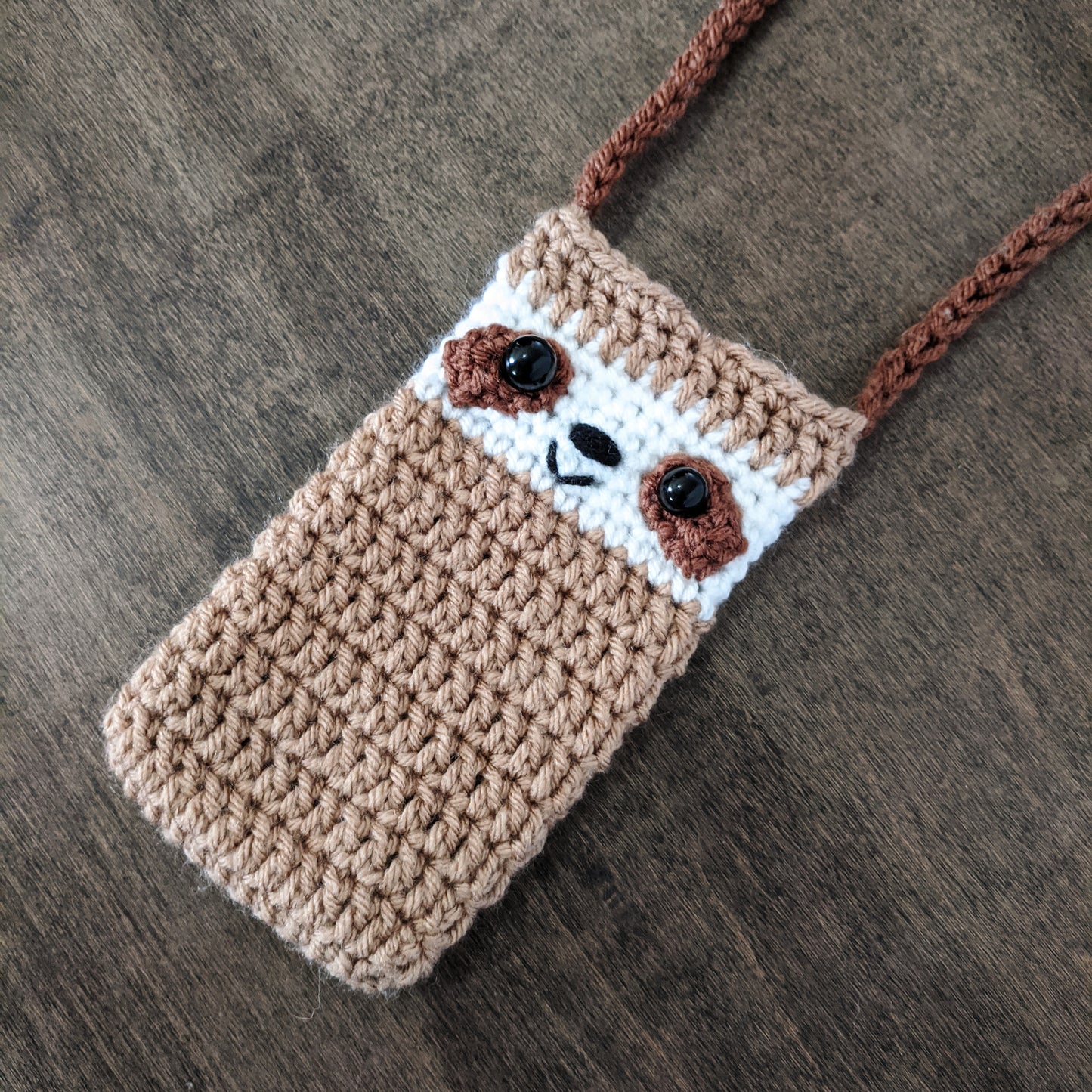 Crochet Pattern: Sloth Phone Pouch Purse