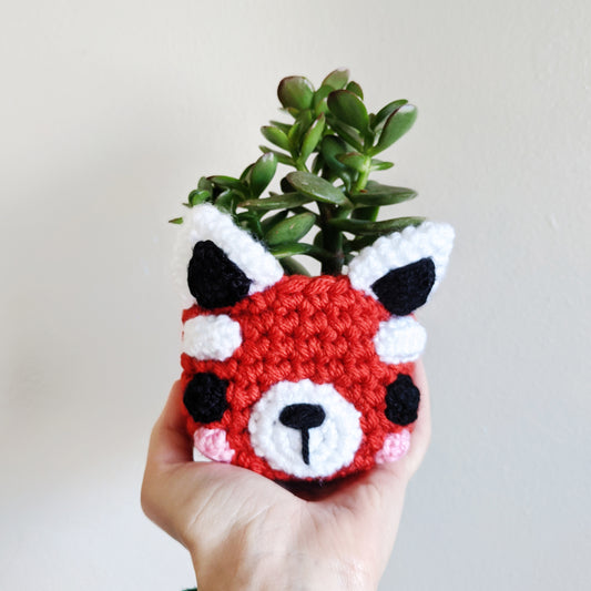 Kawaii Red Panda Planter - Pot Cover for 2" Pots