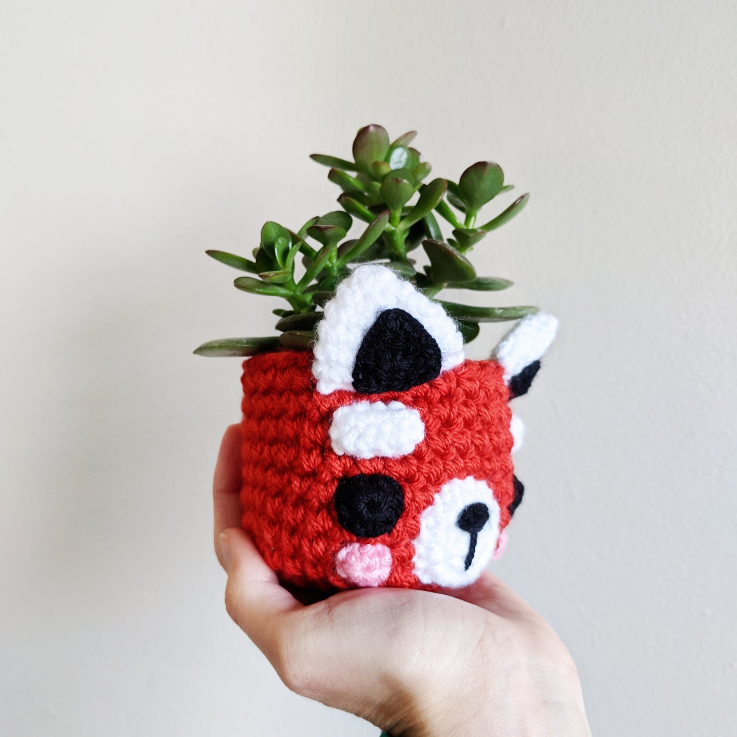 Crochet Pattern: Red Panda Planter