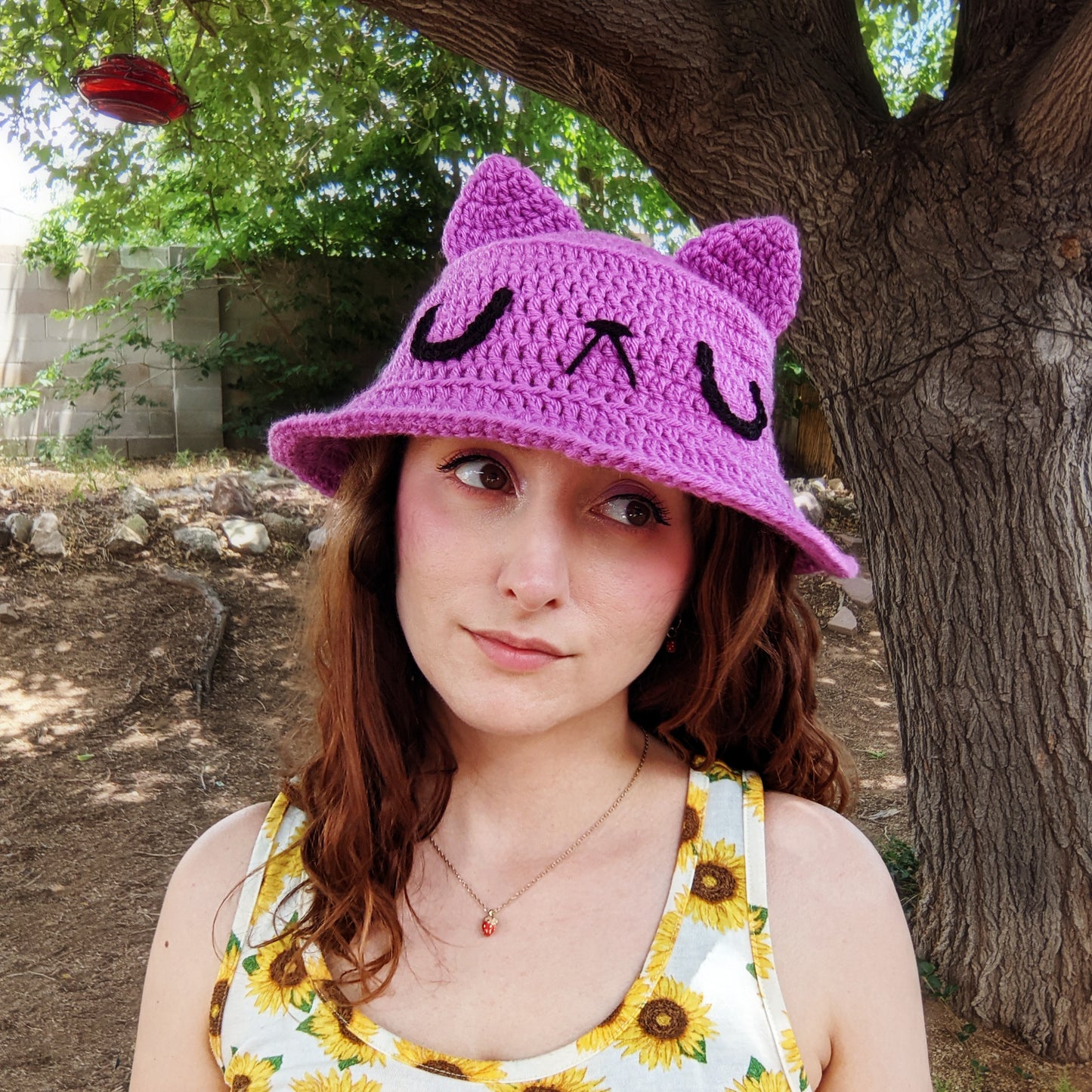 Crochet Pattern: Cat Ears Bucket Hat