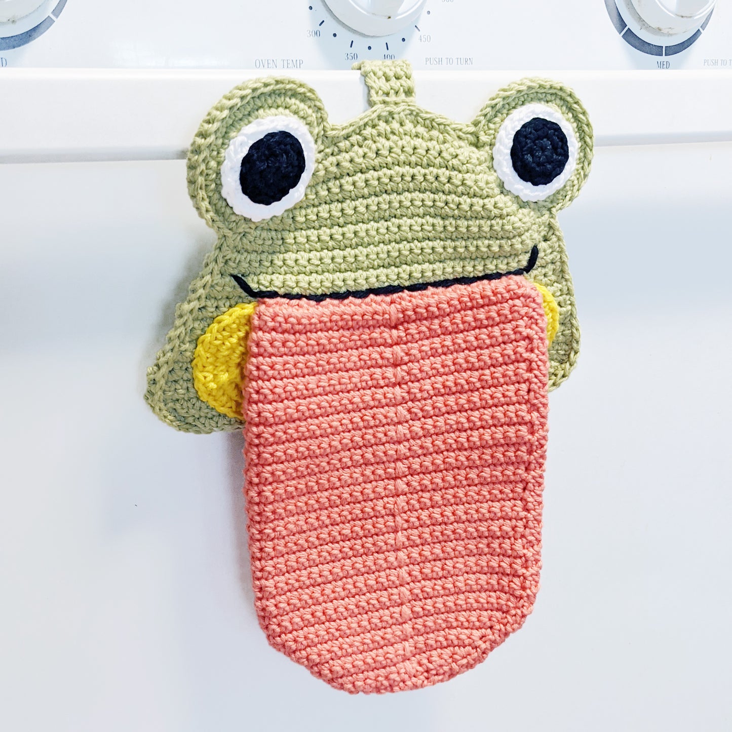 Crochet Pattern: Froggy Kitchen Towel