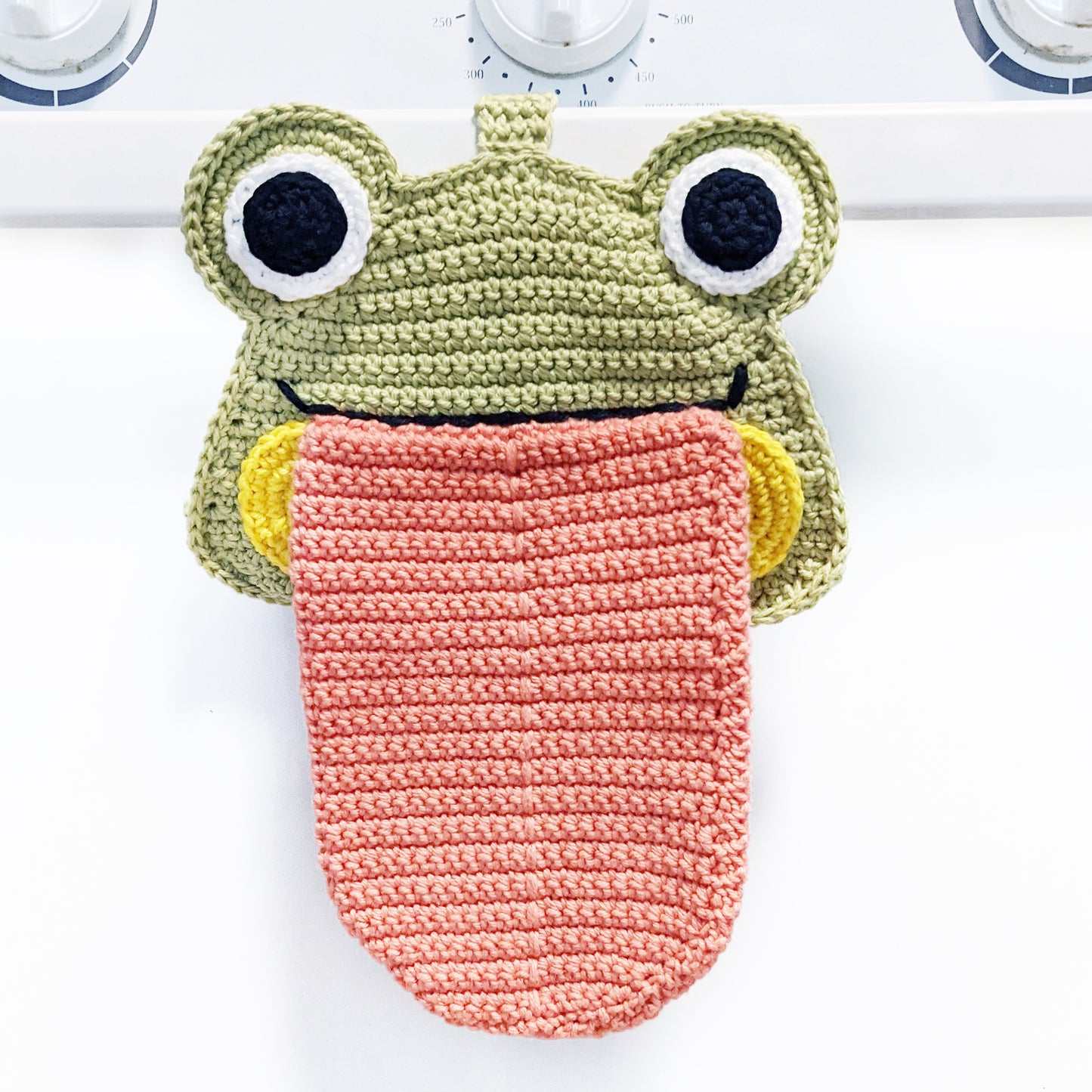 Crochet Pattern: Froggy Kitchen Towel