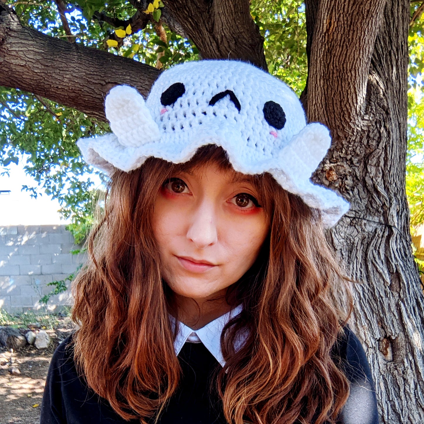 Crochet Pattern: Shy Ghost Bucket Hat