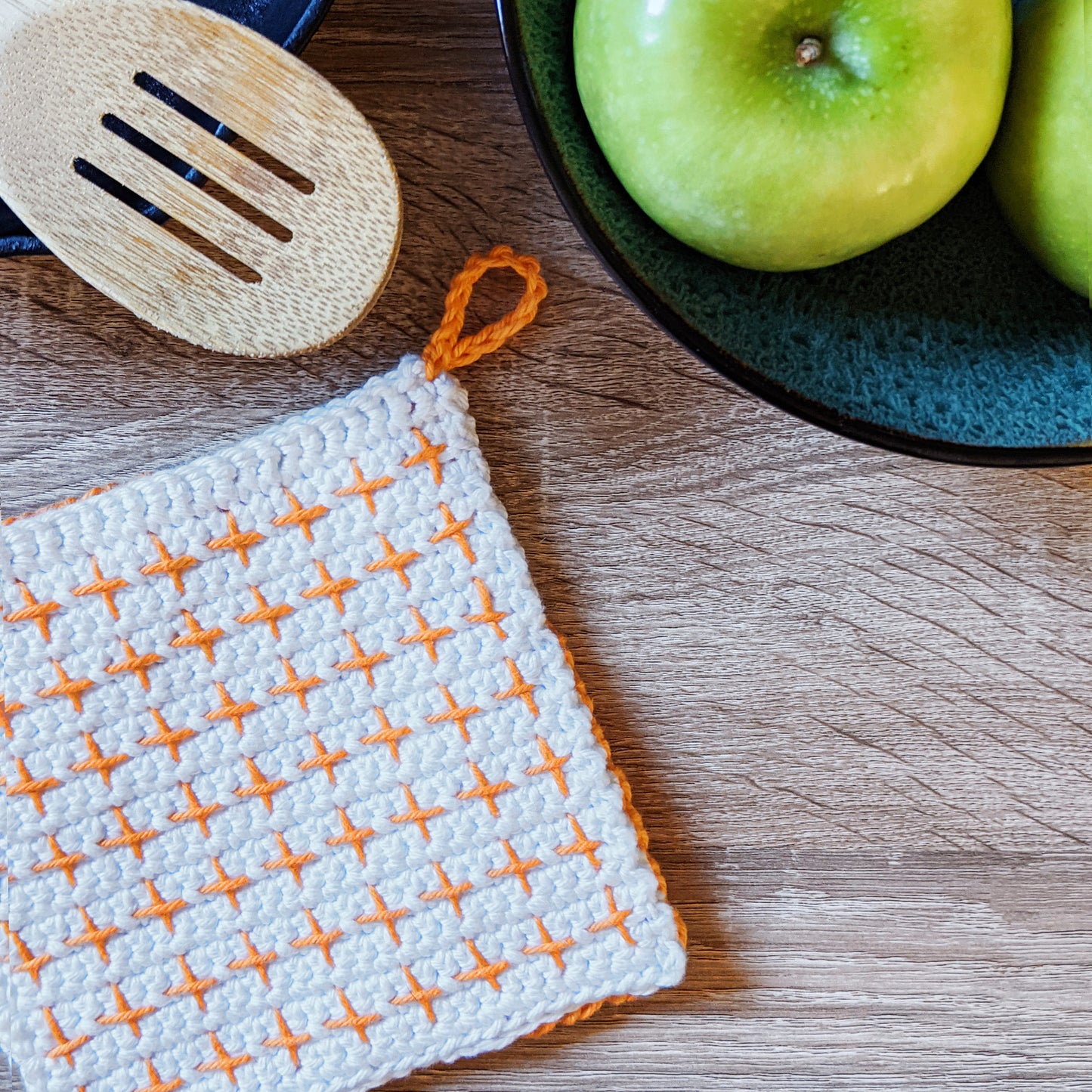 Crochet Pattern: Crosses Pot Holder