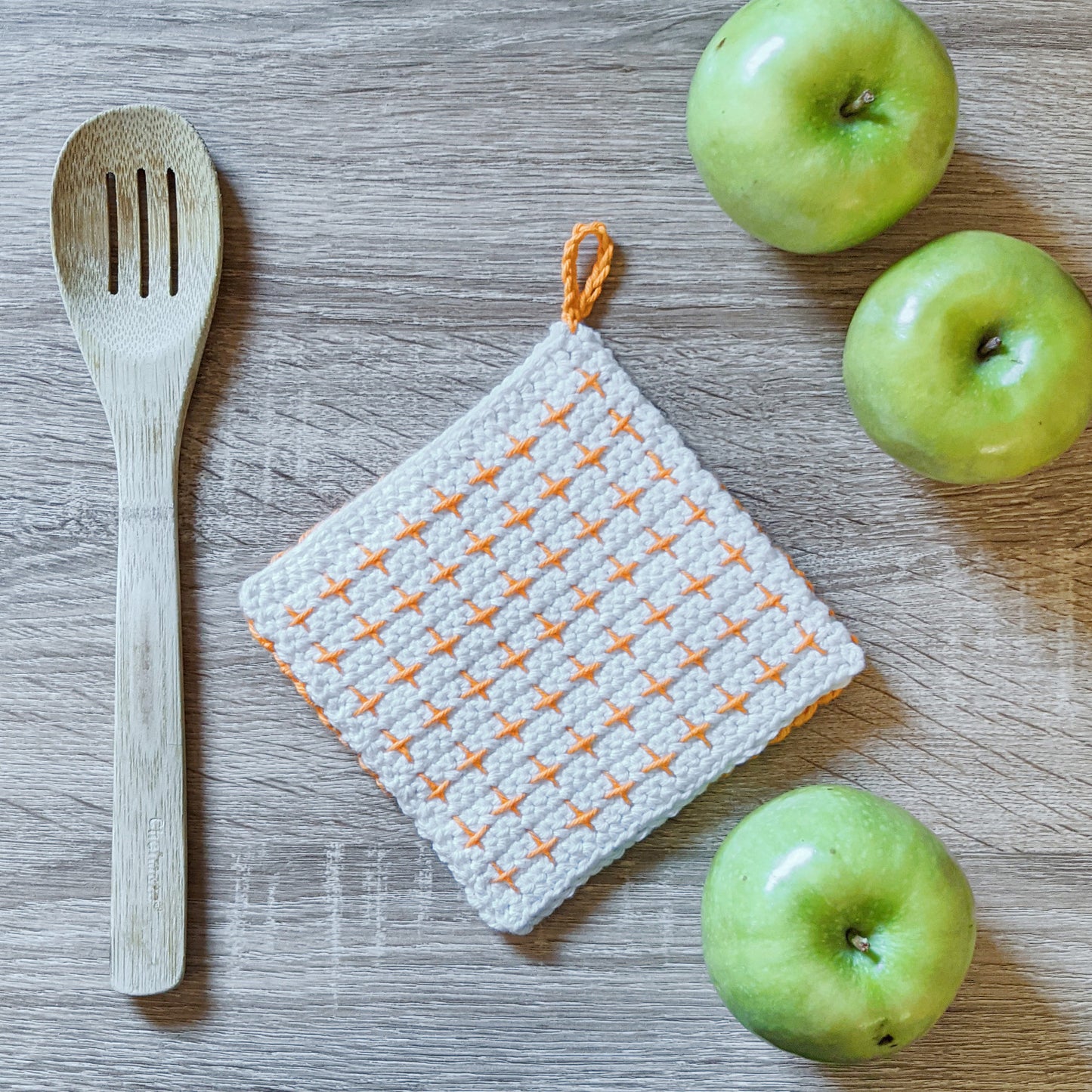 Crochet Pattern: Crosses Pot Holder