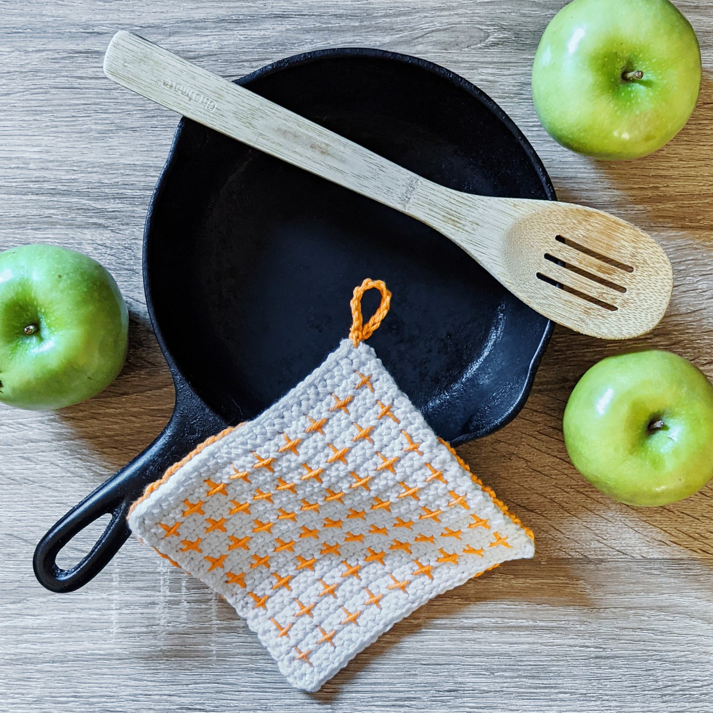 Crochet Pattern: Crosses Pot Holder