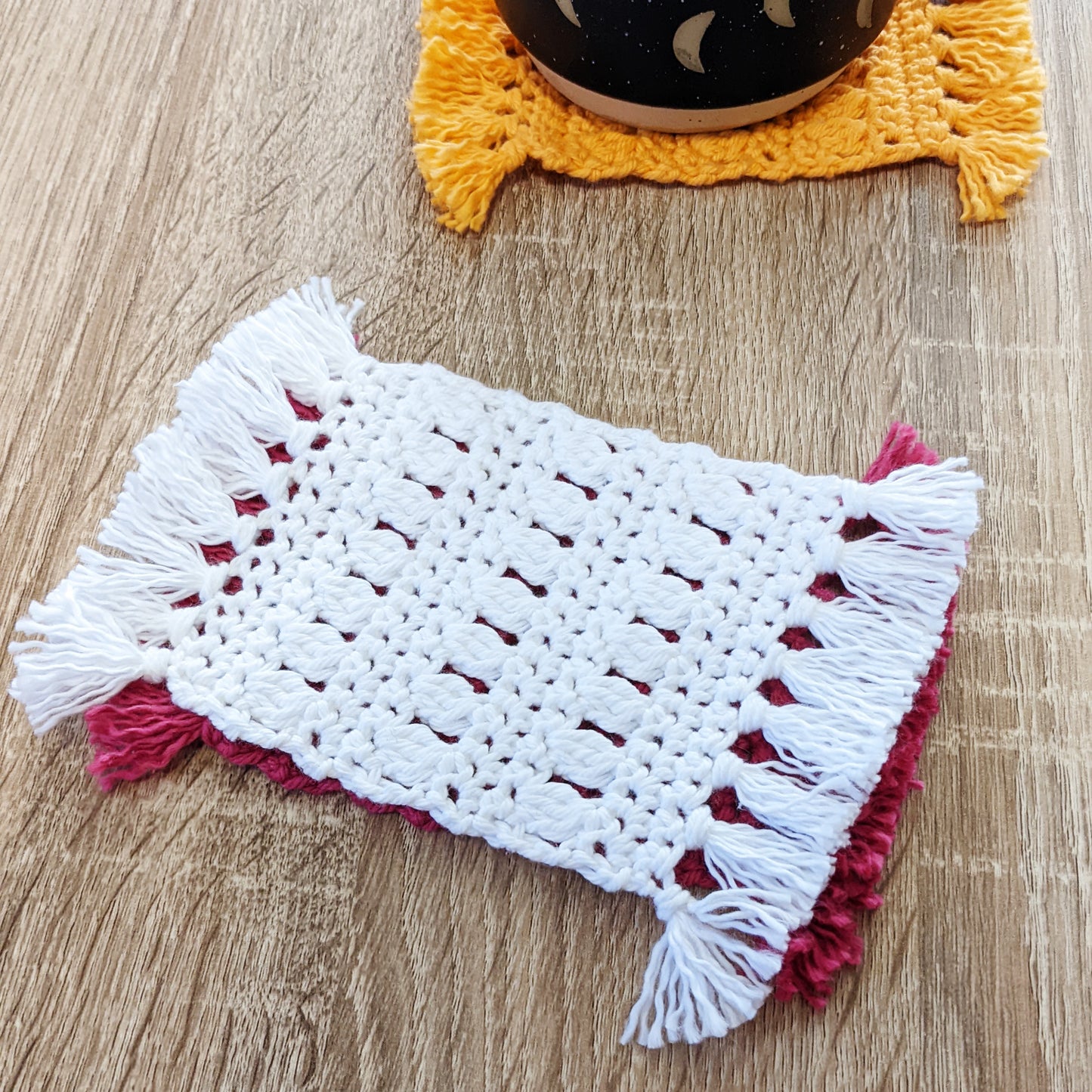 Crochet Pattern: Boho Rug Mugs