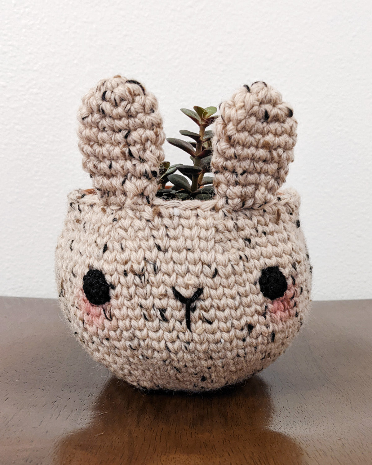 Crochet Pattern: Sweet Bunny Planter