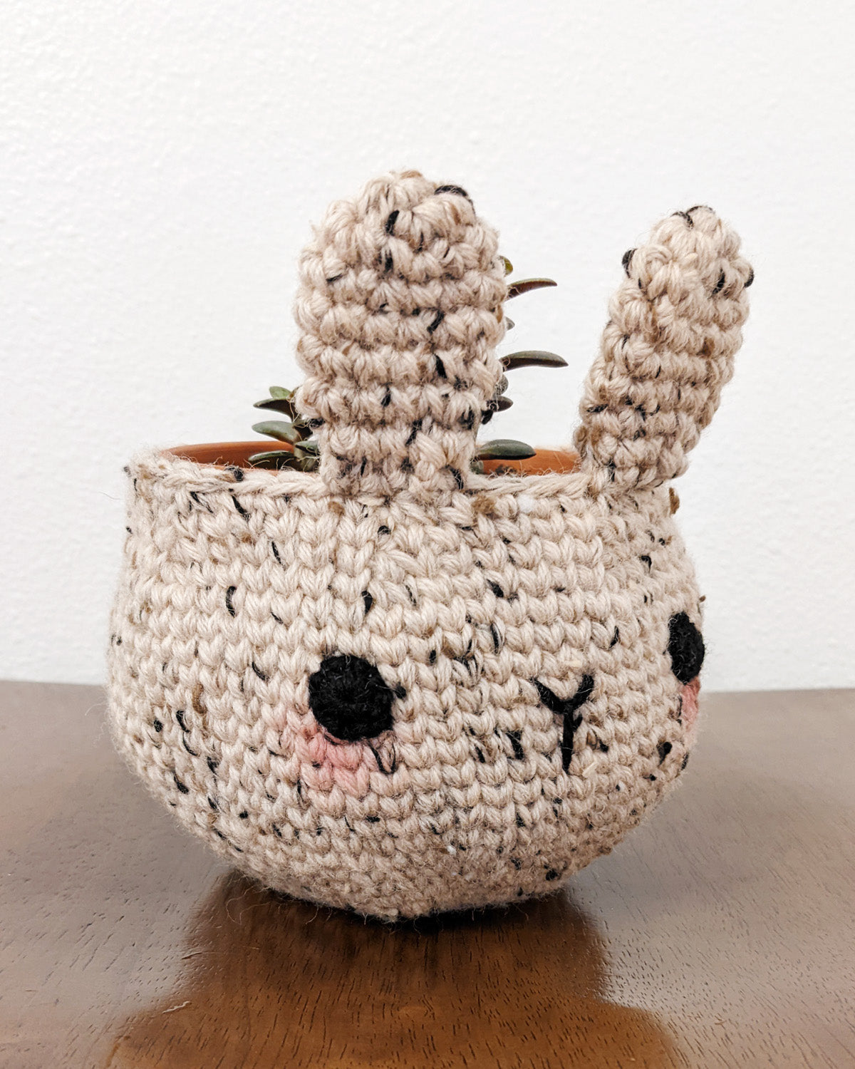 Crochet Pattern: Sweet Bunny Planter