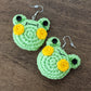 Crochet Pattern: Froggy Earrings