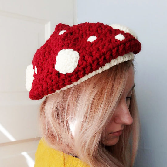 Crochet Pattern Mushroom Hat HELLOhappy