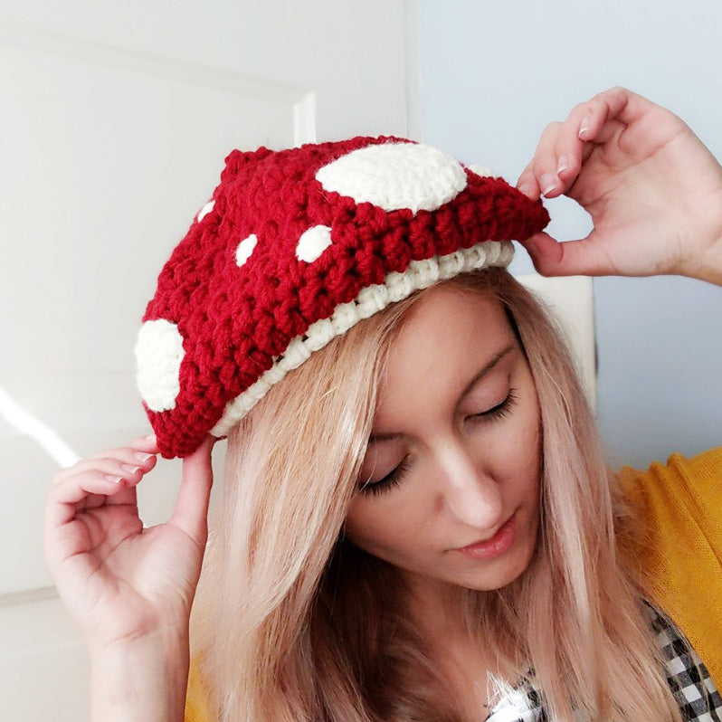 Crochet Pattern: Mushroom Hat