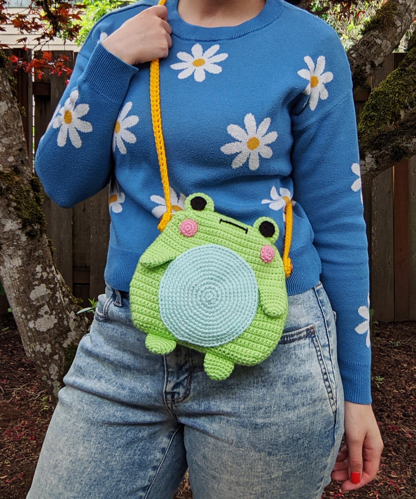 Crochet Pattern: Crossbody Froggy Bag