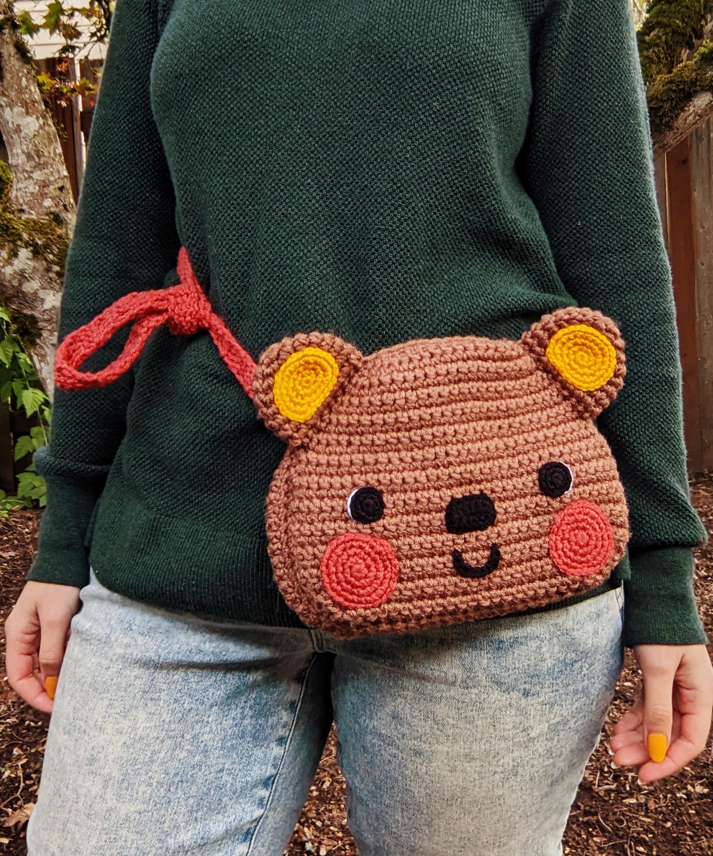 Crochet Pattern: Sweet Bear Crossbody Bag