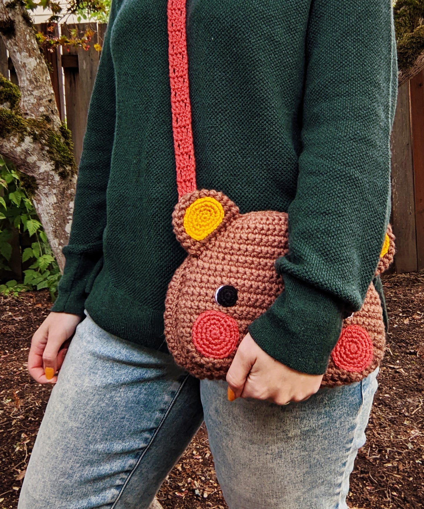 Crochet Pattern: Sweet Bear Crossbody Bag