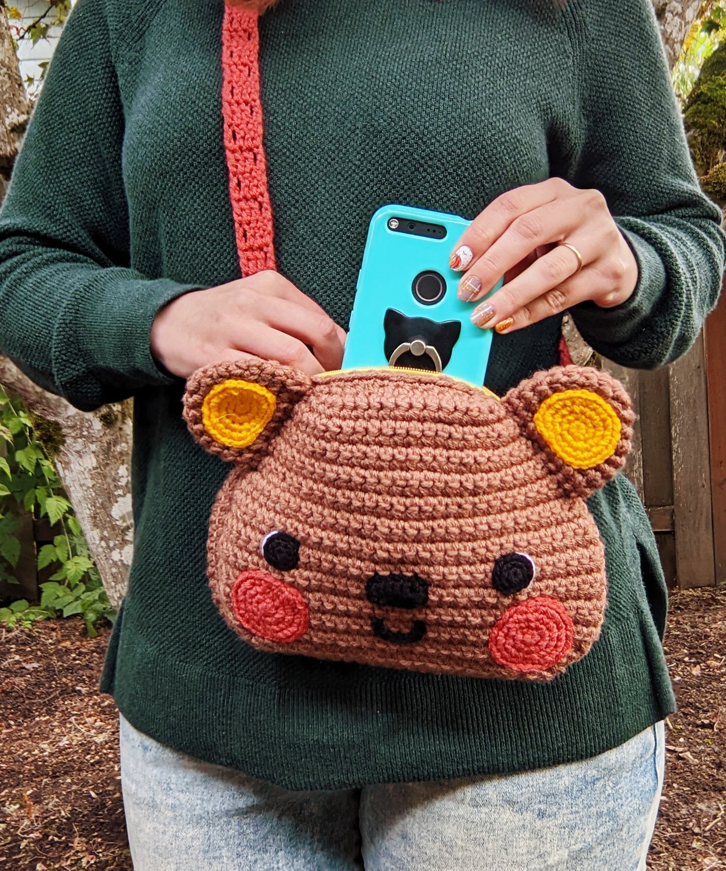 Crochet Pattern: Sweet Bear Crossbody Bag