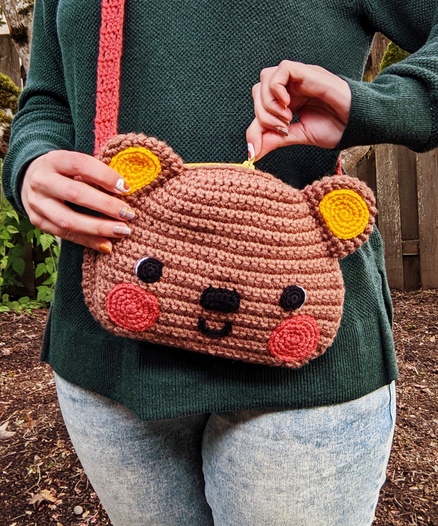 Crochet Pattern: Sweet Bear Crossbody Bag